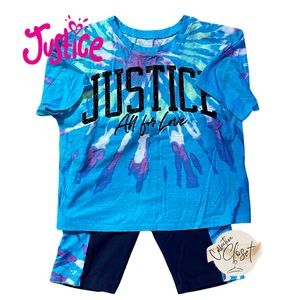 Justice Shirt and Shirts set size Medium